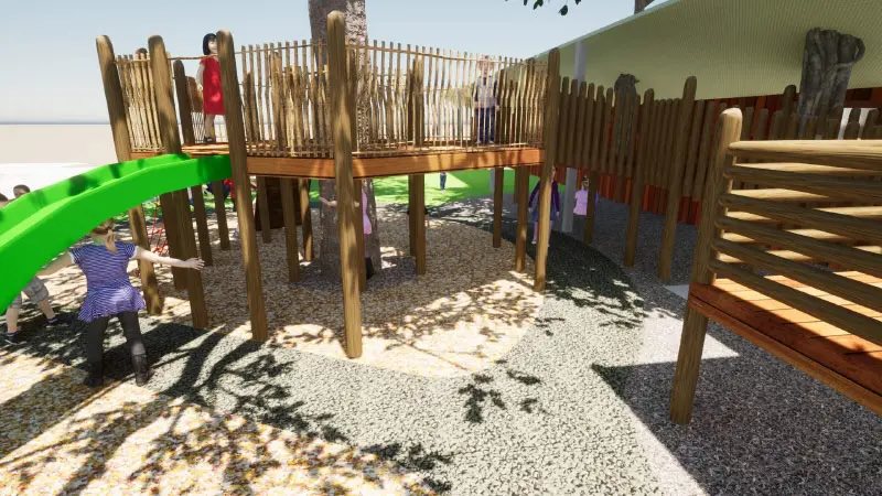 Playground landscaping render - 10