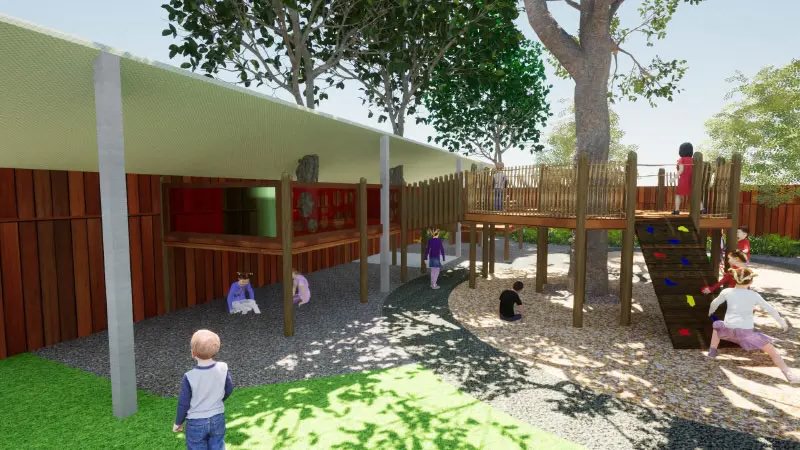 Playground landscaping render - 11