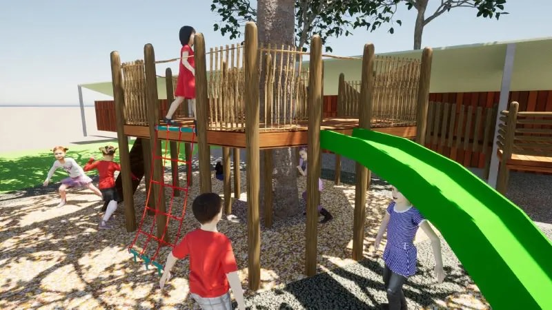 Playground landscaping render - 12