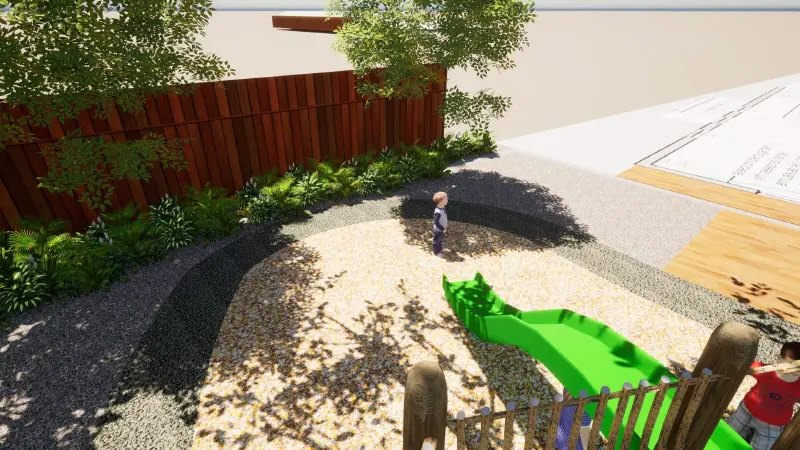 Playground landscaping render - 8